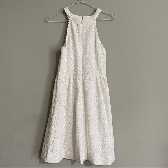 Kinley Dress in Resort White Tropical Fruit Lace - Picture 6 of 10
